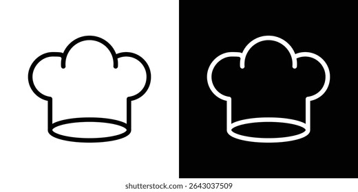 Chef hat icon Flat style logo vector. perfect for UI designs