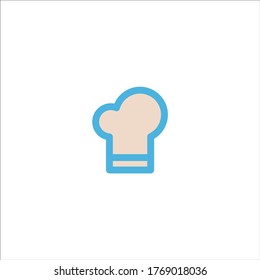 chef hat icon flat vector logo design trendy illustration signage symbol graphic simple