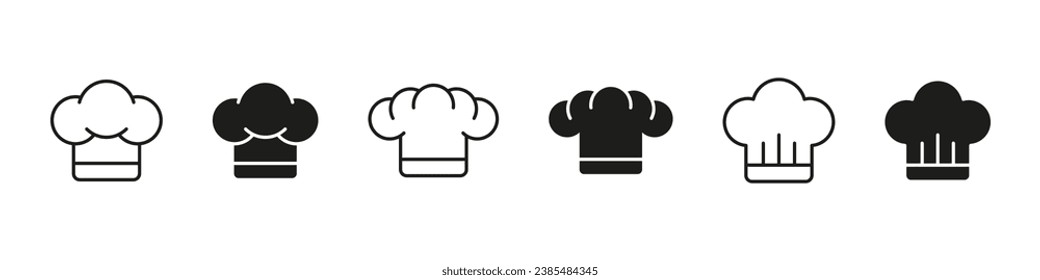 Chef hat icon. Food logo vector set. Restaurant sign