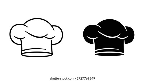 Chef Hut Icon Grafikdesign. Vektorsymbol-Illustrationen