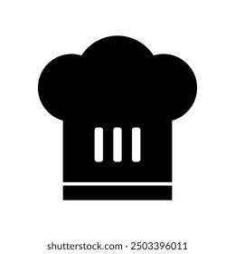 Chef hat icon illustrated on background