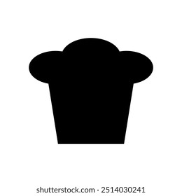 Icono de sombrero de chef ilustrado sobre fondo