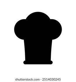 Chef hat icon illustrated on background