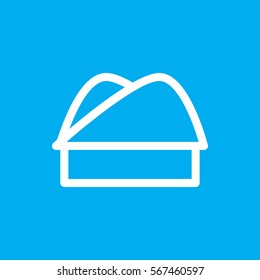 chef hat icon illustration isolated vector sign symbol