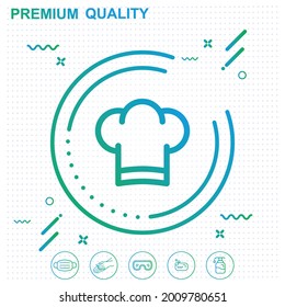 Icono de sombrero de chef - diseño moderno