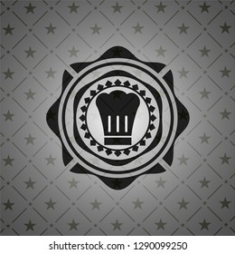 chef hat icon inside retro style black emblem
