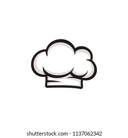 Chef hat icon isolated on white background
