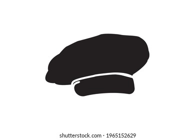 Chef Hat Icon Isolated on White Background. Design Vector Icon Graphic Illustration