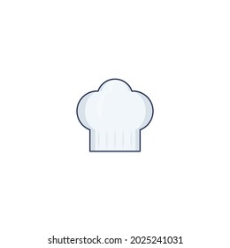 Chef Hat Icon Isolated On White Background