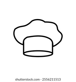 Chef hat icon isolated on white background