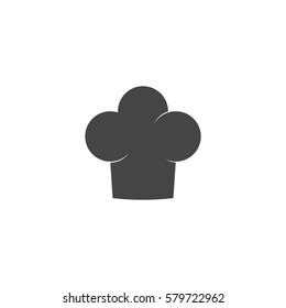 Chef hat icon isolated on white background. Clothing cook in flat style. Vector Illustration