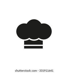 Chef hat icon, isolated vector
