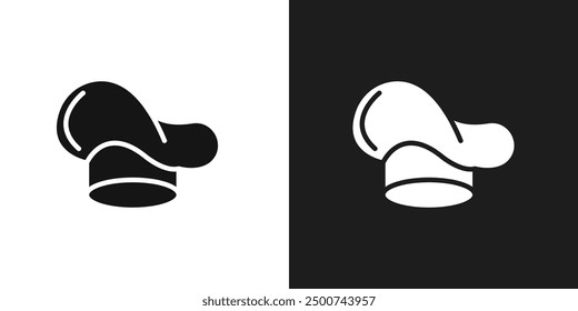 Chef hat icon line art vector