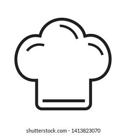 Chef hat icon line on the white background illustration vector cooking hat eps 10