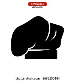 chef hat icon or logo isolated sign symbol vector illustration - high quality black style vector icons
