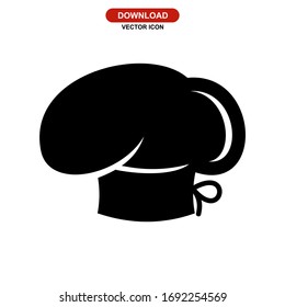 chef hat icon or logo isolated sign symbol vector illustration - high quality black style vector icons
