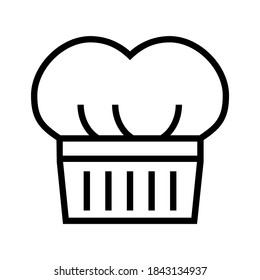 chef hat icon or logo isolated sign symbol vector illustration - high quality black style vector icons

