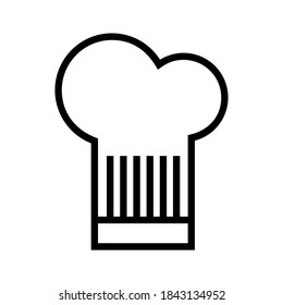 chef hat icon or logo isolated sign symbol vector illustration - high quality black style vector icons
