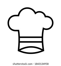 chef hat icon or logo isolated sign symbol vector illustration - high quality black style vector icons

