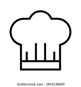 chef hat icon or logo isolated sign symbol vector illustration - high quality black style vector icons
