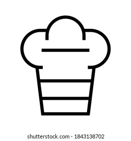 chef hat icon or logo isolated sign symbol vector illustration - high quality black style vector icons
