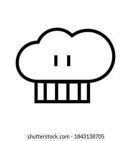 chef hat icon or logo isolated sign symbol vector illustration - high quality black style vector icons
