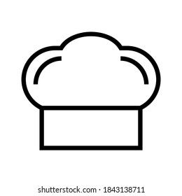 chef hat icon or logo isolated sign symbol vector illustration - high quality black style vector icons
