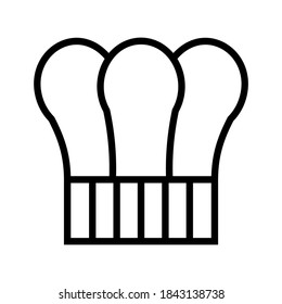 chef hat icon or logo isolated sign symbol vector illustration - high quality black style vector icons
