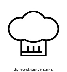 chef hat icon or logo isolated sign symbol vector illustration - high quality black style vector icons

