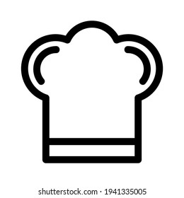 chef hat icon or logo, isolated sign symbol vector illustration - high quality black style vector icon
