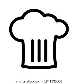 chef hat icon or logo, isolated sign symbol vector illustration - high quality black style vector icon
