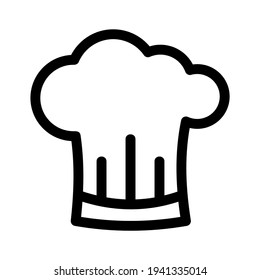 chef hat icon or logo, isolated sign symbol vector illustration - high quality black style vector icon
