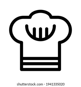 chef hat icon or logo, isolated sign symbol vector illustration - high quality black style vector icon
