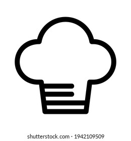 chef hat icon or logo isolated sign symbol vector illustration - high quality black style vector icons
