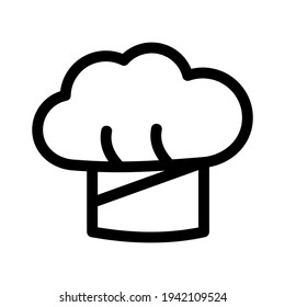 icono de sombrero de chef o logotipo símbolo de signo aislado ilustración vectorial de alta calidad estilo negro vectores iconos
