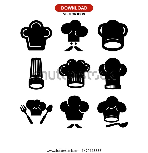 chef hat icon or logo isolated sign symbol vector\
illustration - Collection of high quality black style vector\
icons\
