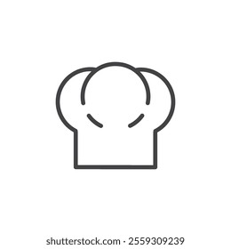 Chef hat icon Logo symbol outline set