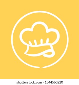 Chef hat icon in modern outline style design. Vector graphic illustration. Suitable for website design, logo, application, template. Editable vector stroke. EPS 10.