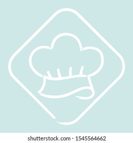 Chef hat icon in modern outline style design. Vector graphic illustration. Suitable for website design, logo, application, template. Editable vector stroke. EPS 10.
