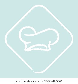 Chef hat icon in modern outline style design. Vector graphic illustration. Suitable for website design, logo, application, template. Editable vector stroke. EPS 10.