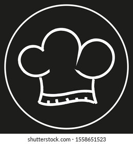 Chef hat icon in modern outline style design. Vector graphic illustration. Suitable for website design, logo, application, template. Editable vector stroke. EPS 10.