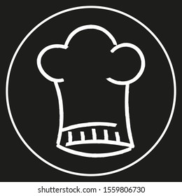 Chef hat icon in modern outline style design. Vector graphic illustration. Suitable for website design, logo, application, template. Editable vector stroke. EPS 10.