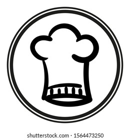 Chef hat icon in modern outline style design. Vector graphic illustration. Suitable for website design, logo, application, template. Editable vector stroke. EPS 10.