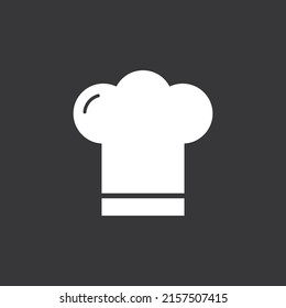 Chef hat icon on grey background