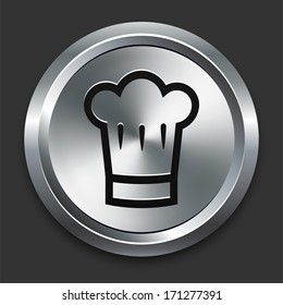Icono de Sombrero de Chef en la colección de botones metálicos