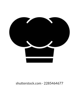 Chef hat icon on trendy design