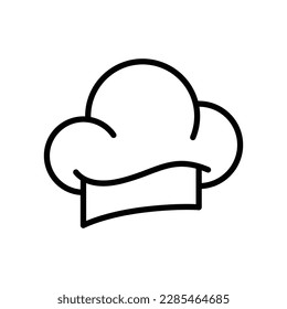 Chef hat icon on trendy design
