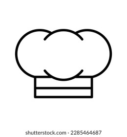 Chef hat icon on trendy design