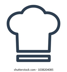 Chef hat icon on white background. Vector illustration