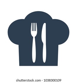 Chef hat icon on white background. Vector illustration